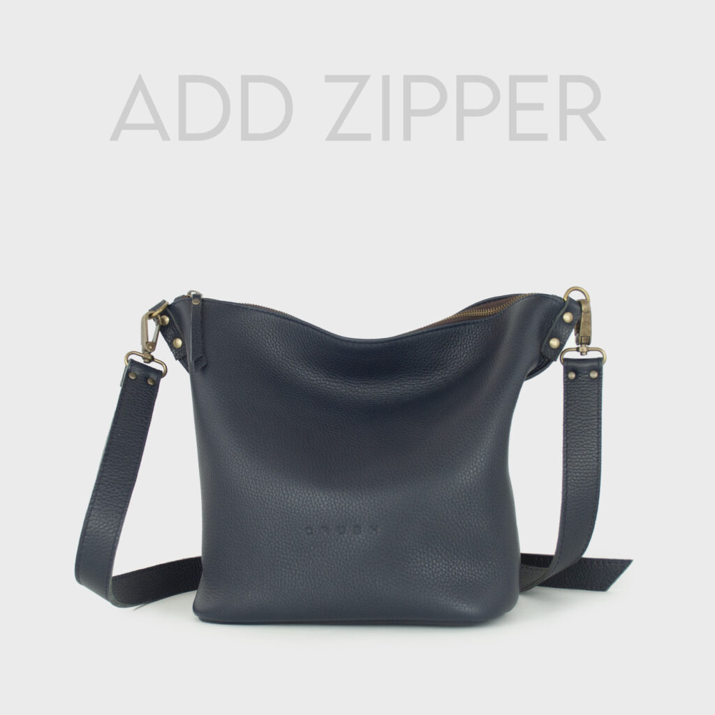 Handmade leather crossbody bag