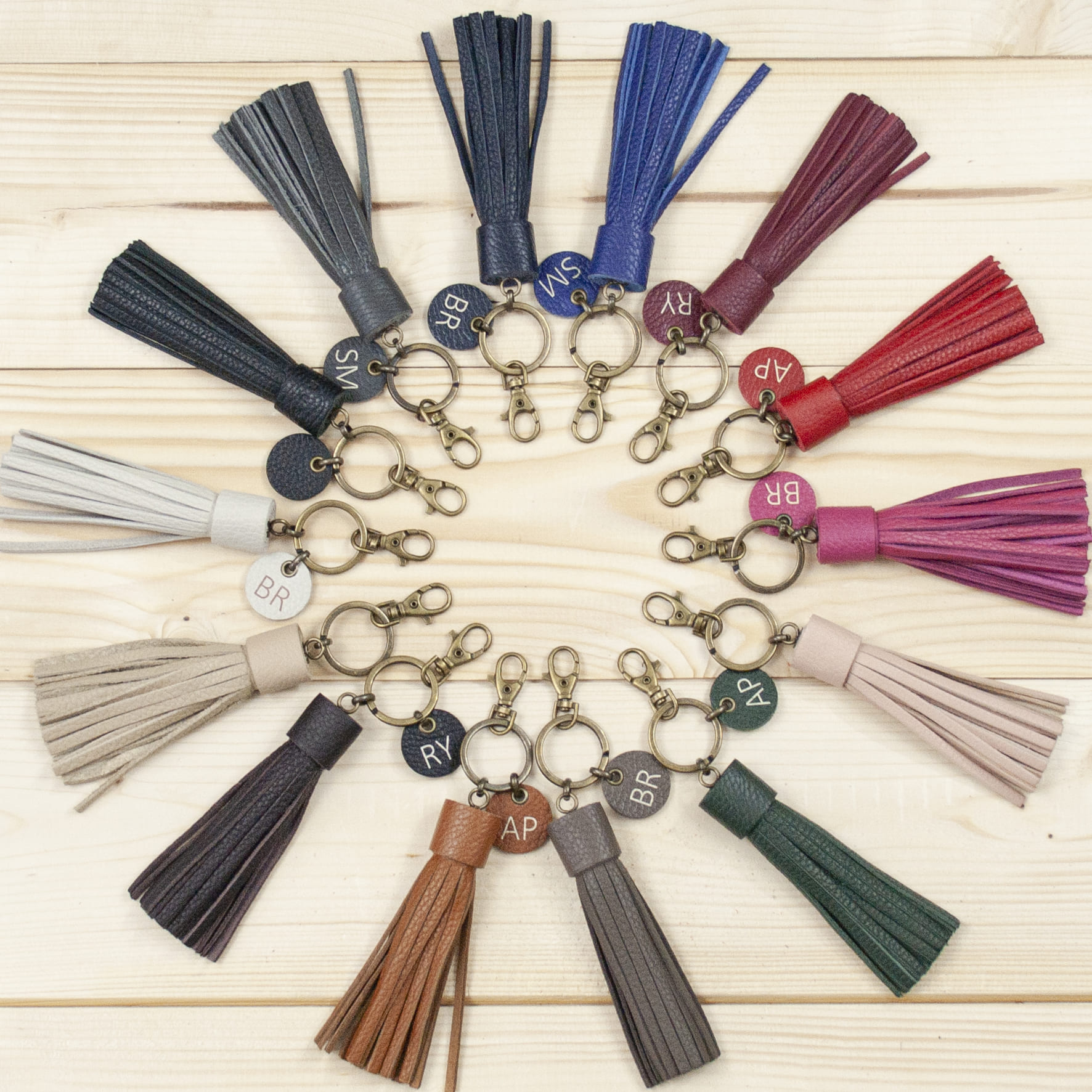 llavero circulo todos, custom leather keychains